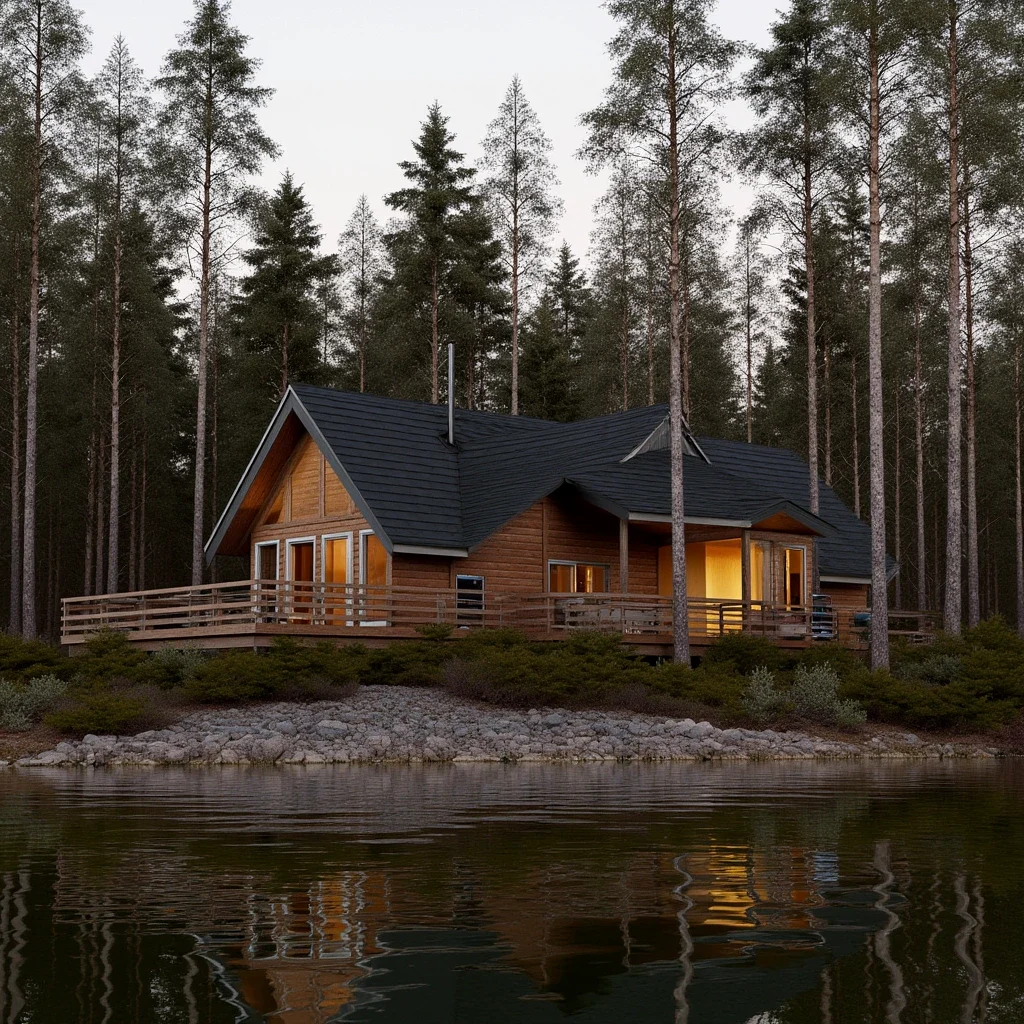 Metsätupa järven rannalla